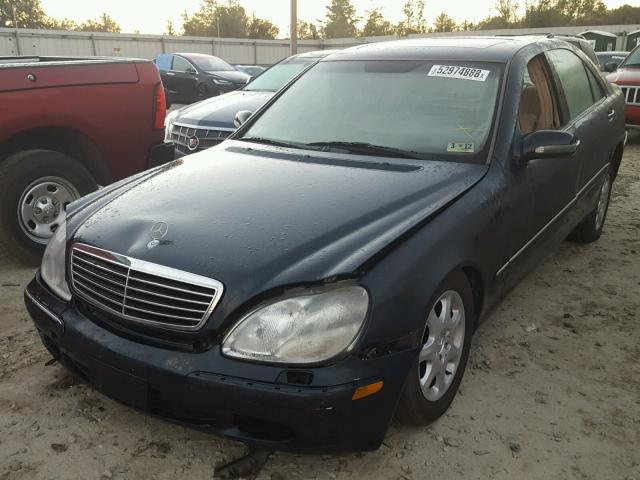 WDBNG70J3YA087643 - 2000 MERCEDES-BENZ S 430 BLACK photo 2