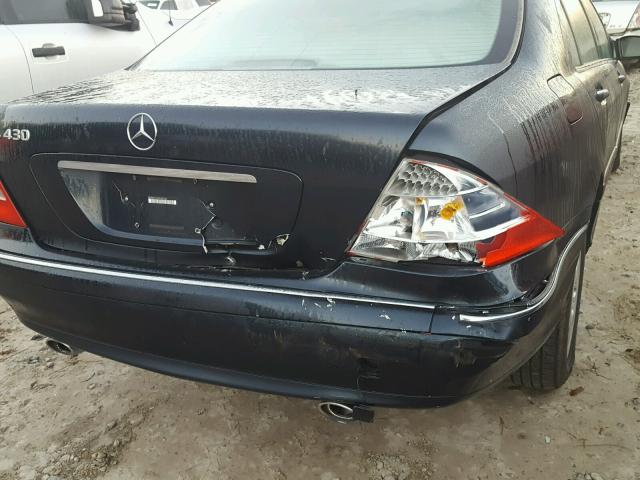 WDBNG70J3YA087643 - 2000 MERCEDES-BENZ S 430 BLACK photo 9