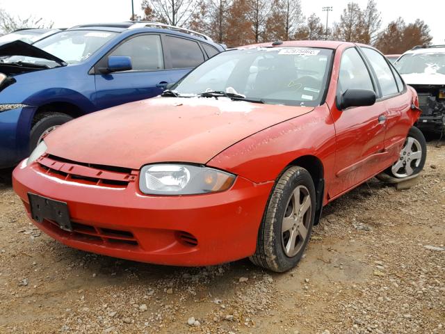 1G1JF52F547202386 - 2004 CHEVROLET CAVALIER L RED photo 2