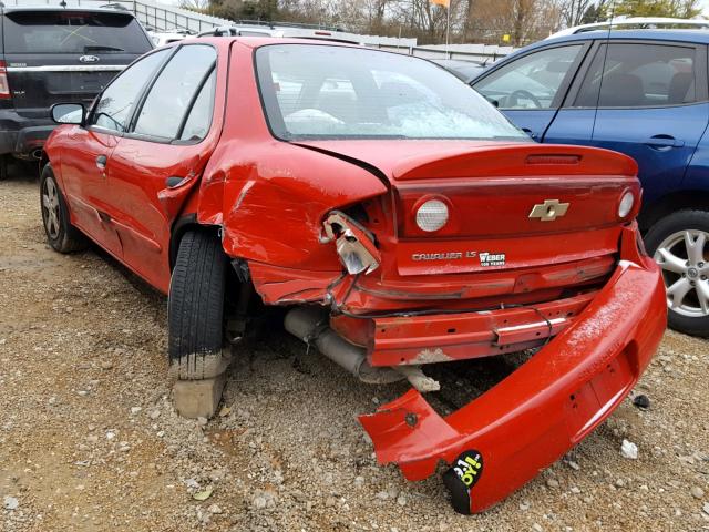 1G1JF52F547202386 - 2004 CHEVROLET CAVALIER L RED photo 3