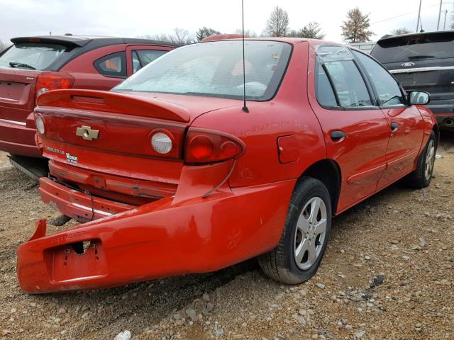 1G1JF52F547202386 - 2004 CHEVROLET CAVALIER L RED photo 4