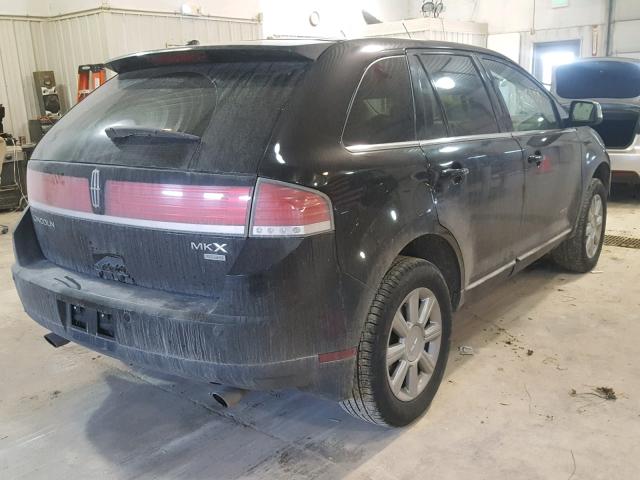 2LMDU88C37BJ18488 - 2007 LINCOLN MKX BLACK photo 4