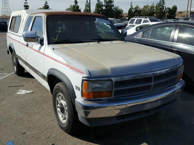 1B7GL23YXNS621261 - 1992 DODGE DAKOTA WHITE photo 1