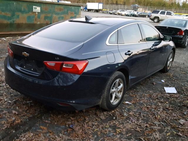 1G1ZB5ST4GF224698 - 2016 CHEVROLET MALIBU LS BLUE photo 4