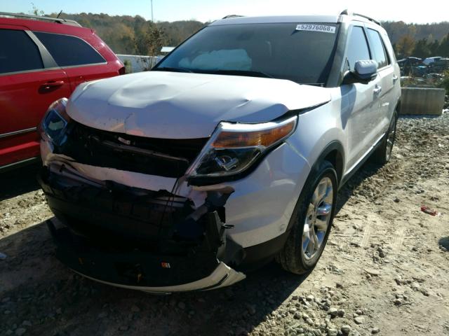 1FM5K7F89FGB94464 - 2015 FORD EXPLORER L WHITE photo 2