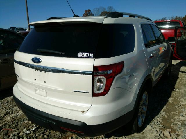 1FM5K7F89FGB94464 - 2015 FORD EXPLORER L WHITE photo 4