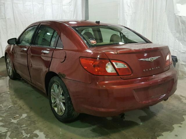 1C3LC66M37N646720 - 2007 CHRYSLER SEBRING LI RED photo 3