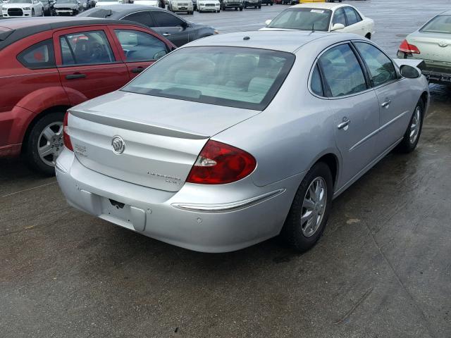 2G4WD532751181453 - 2005 BUICK LACROSSE C SILVER photo 4