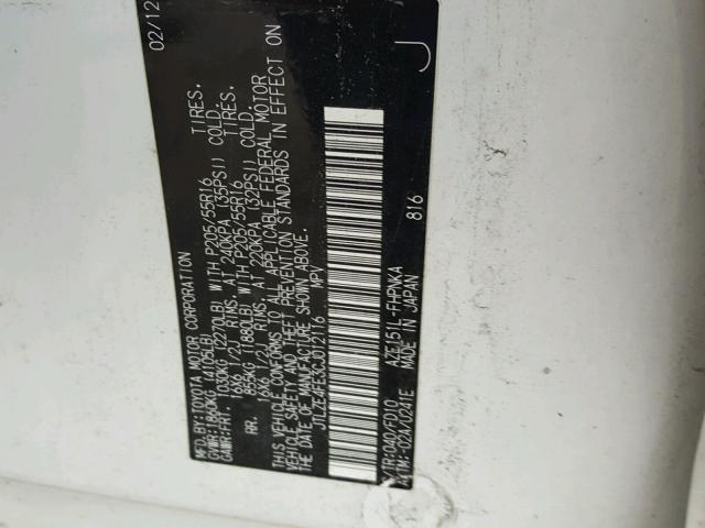 JTLZE4FE3CJ012116 - 2012 TOYOTA SCION XB Ağ foto 10