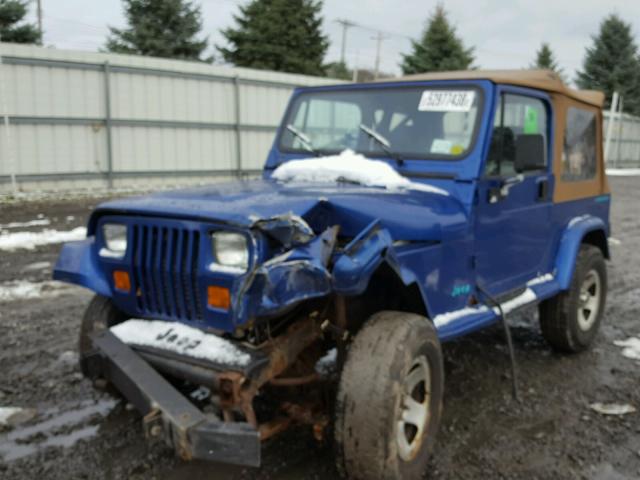 1J4FY29S1RP424983 - 1994 JEEP WRANGLER / BLUE photo 2