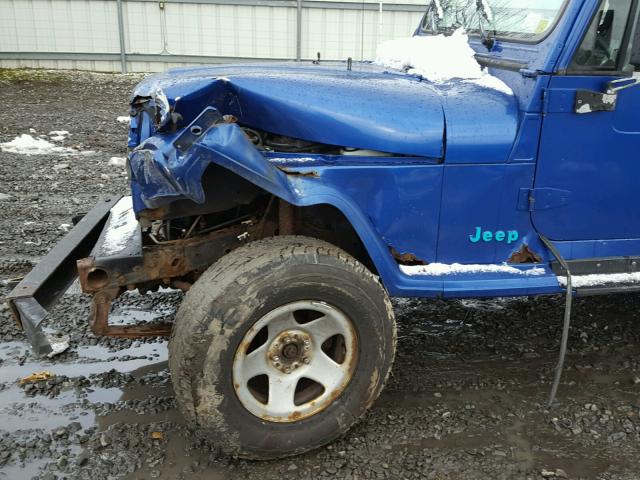 1J4FY29S1RP424983 - 1994 JEEP WRANGLER / BLUE photo 9