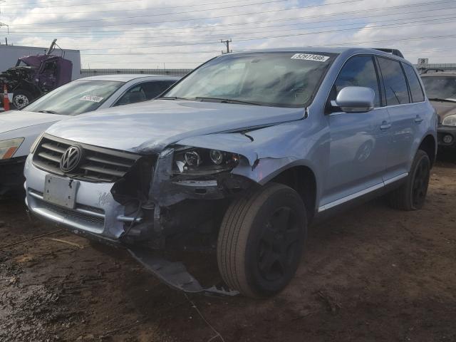 WVGZC67L14D001976 - 2004 VOLKSWAGEN TOUAREG 3. BLUE photo 2