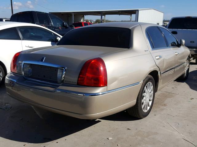 1LNHM81W36Y605645 - 2006 LINCOLN TOWN CAR S BEIGE photo 4