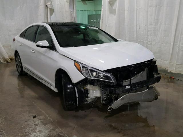 5NPE34AF3FH027955 - 2015 HYUNDAI SONATA SPO WHITE photo 1