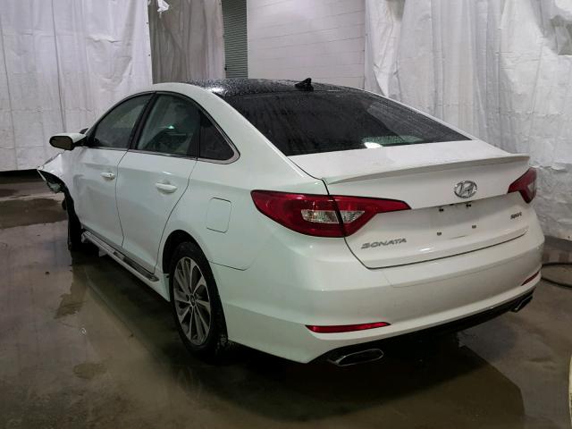 5NPE34AF3FH027955 - 2015 HYUNDAI SONATA SPO WHITE photo 3