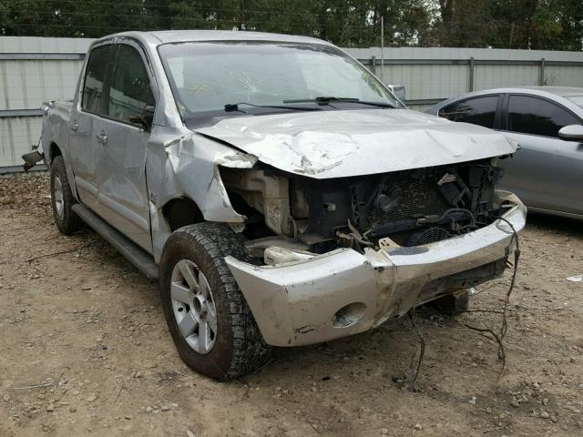 1N6AA07B54N584801 - 2004 NISSAN TITAN SILVER photo 1