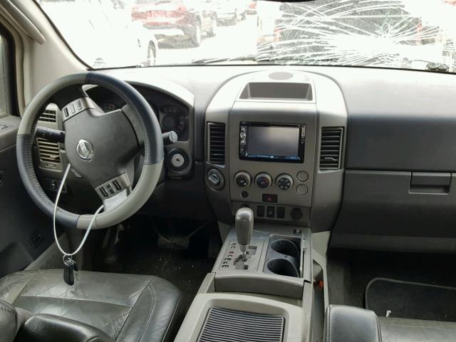 1N6AA07B54N584801 - 2004 NISSAN TITAN SILVER photo 9