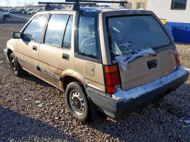 JHMEC6727HC003588 - 1987 HONDA CIVIC TAN photo 3