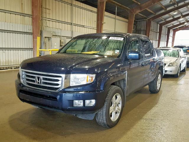 5FPYK1F54CB458479 - 2012 HONDA RIDGELINE BLUE photo 2