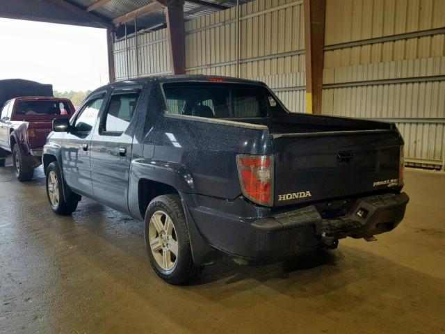 5FPYK1F54CB458479 - 2012 HONDA RIDGELINE BLUE photo 3