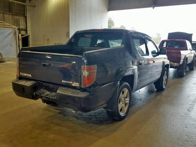 5FPYK1F54CB458479 - 2012 HONDA RIDGELINE BLUE photo 4