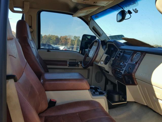 1FTXW43R48EA82361 - 2008 FORD F450 SUPER BROWN photo 5