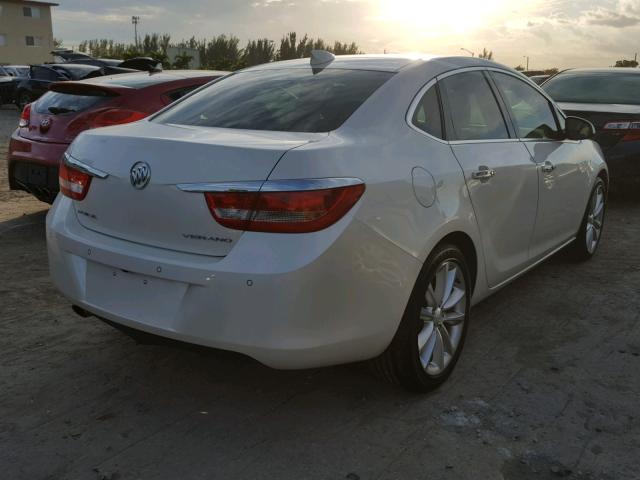 1G4PS5SK8F4172813 - 2015 BUICK VERANO WHITE photo 4