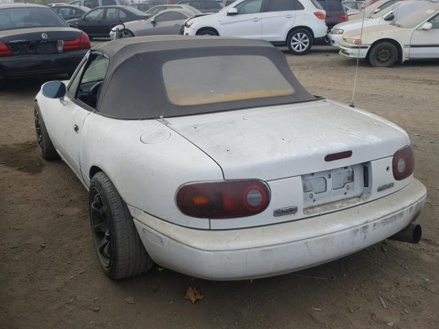 JM1NA3513L0131515 - 1990 MAZDA MX-5 MIATA WHITE photo 3