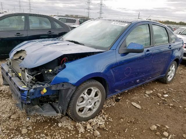 1FAHP36N09W212027 - 2009 FORD FOCUS SES BLUE photo 2