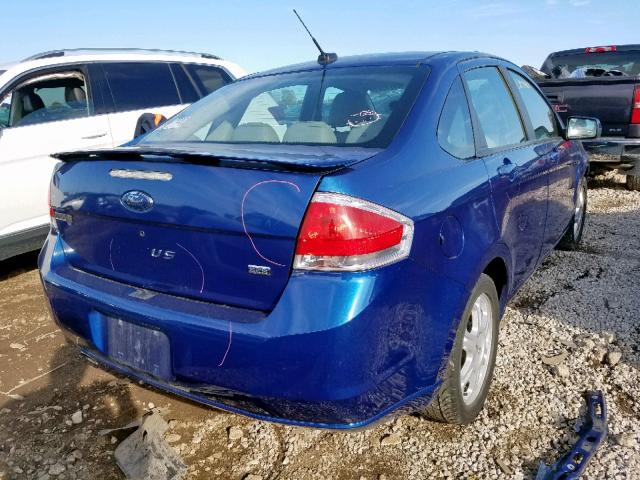 1FAHP36N09W212027 - 2009 FORD FOCUS SES BLUE photo 4