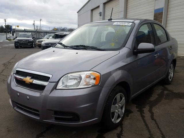 KL1TD5DE5BB184838 - 2011 CHEVROLET AVEO LS GRAY photo 2
