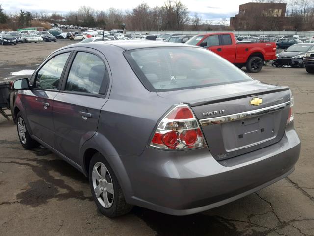 KL1TD5DE5BB184838 - 2011 CHEVROLET AVEO LS GRAY photo 3