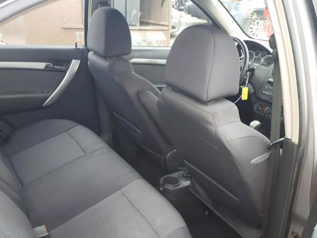 KL1TD5DE5BB184838 - 2011 CHEVROLET AVEO LS GRAY photo 6