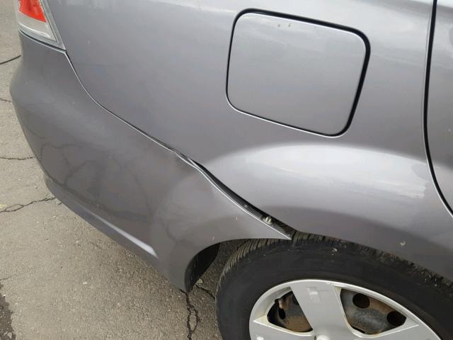 KL1TD5DE5BB184838 - 2011 CHEVROLET AVEO LS GRAY photo 9