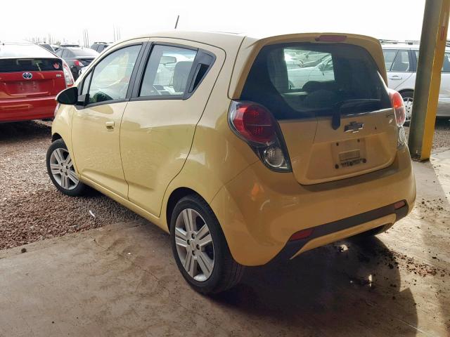 KL8CD6S94DC579040 - 2013 CHEVROLET SPARK 1LT YELLOW photo 3