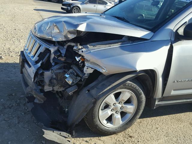 1C4NJCBA6FD249723 - 2015 JEEP COMPASS SP ვერცხლისფერი ფოტო 9