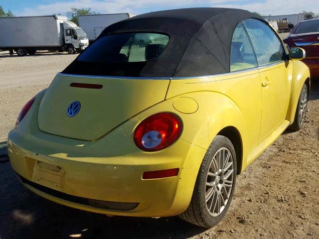 3VWRF31Y57M403732 - 2007 VOLKSWAGEN NEW BEETLE YELLOW photo 4