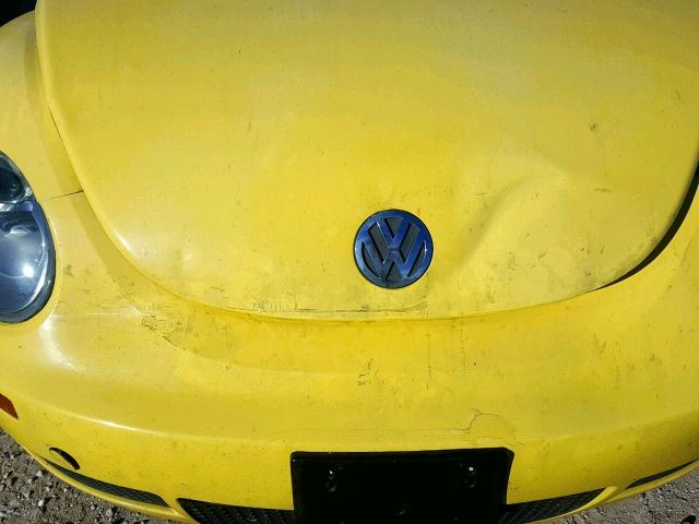 3VWRF31Y57M403732 - 2007 VOLKSWAGEN NEW BEETLE YELLOW photo 7