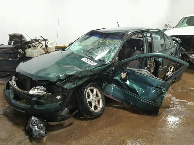 3N1BB51DX1L117836 - 2001 NISSAN SENTRA SE GREEN photo 2