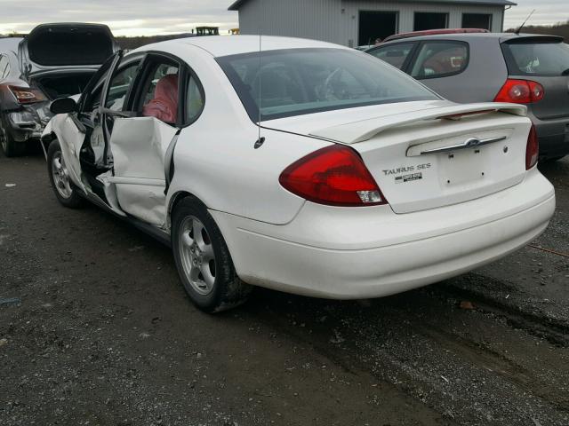 1FAFP55S03G233987 - 2003 FORD TAURUS SES WHITE photo 3