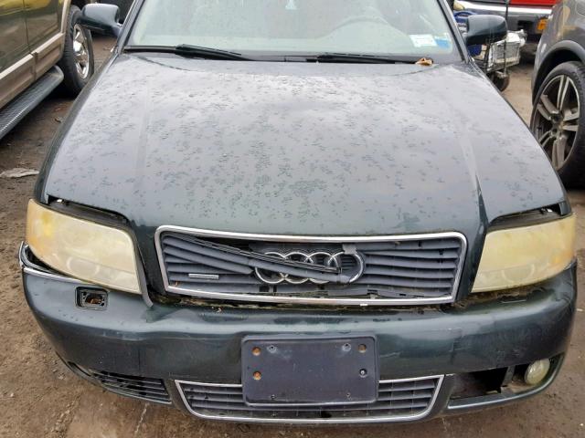 WAULD64B03N094093 - 2003 AUDI A6 2.7T QU GREEN photo 7