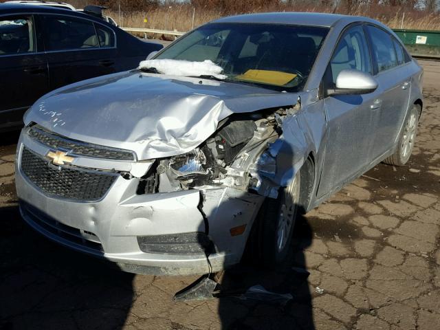 1G1PK5SC8C7251172 - 2012 CHEVROLET CRUZE ECO SILVER photo 2