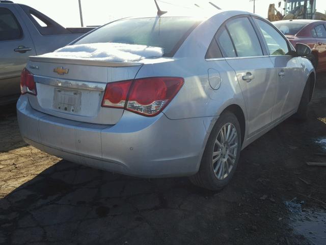 1G1PK5SC8C7251172 - 2012 CHEVROLET CRUZE ECO SILVER photo 4