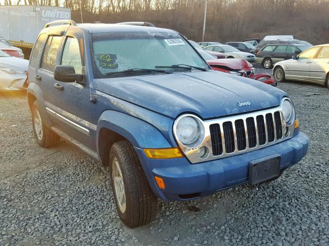 1J8GL58K55W578651 - 2005 JEEP LIBERTY LI BLUE photo 1