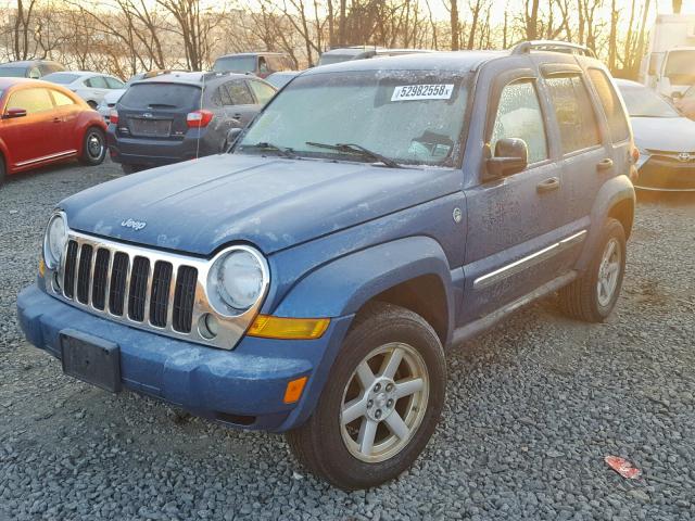 1J8GL58K55W578651 - 2005 JEEP LIBERTY LI BLUE photo 2