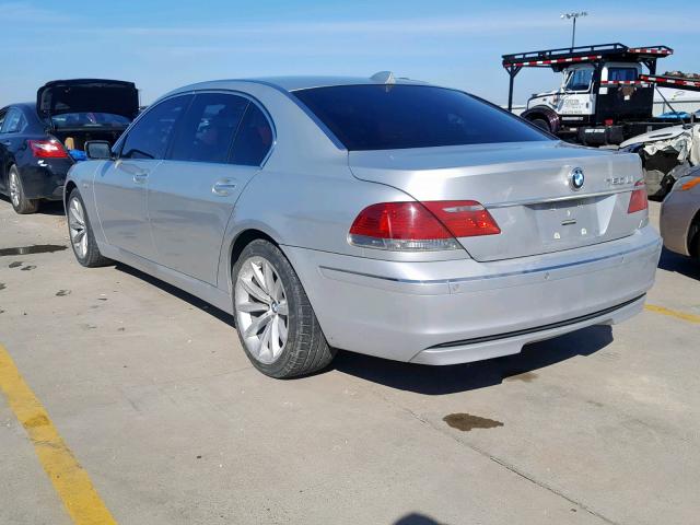 WBAHN83507DT70357 - 2007 BMW 750 SILVER photo 3