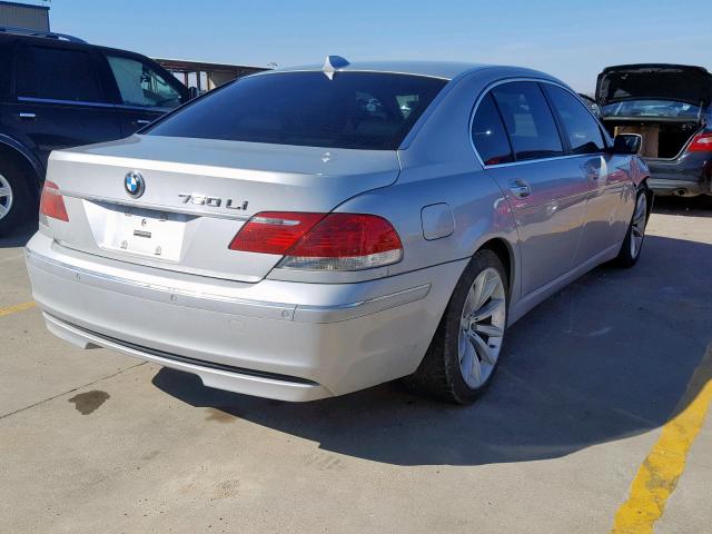 WBAHN83507DT70357 - 2007 BMW 750 SILVER photo 4