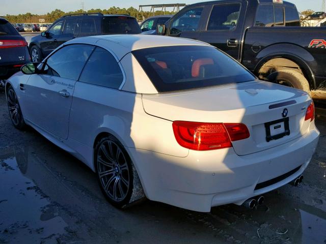 WBSDX9C51DE786238 - 2013 BMW M3 WHITE photo 3