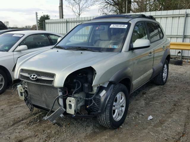 KM8JN72D98U854967 - 2008 HYUNDAI TUCSON SE GREEN photo 2