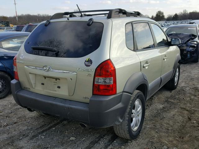 KM8JN72D98U854967 - 2008 HYUNDAI TUCSON SE GREEN photo 4